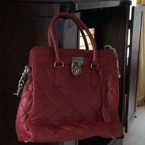 Red Shoulder Michael Kors Bag